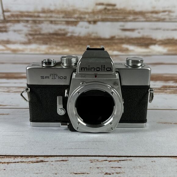 *Parts Only* Minolta Srt 102 silver body 35mm film Camera